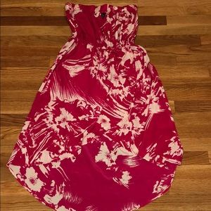 Pink and light cream Hawaiian beach dress